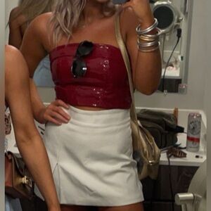 ILLA ILLA Red Strapless Top